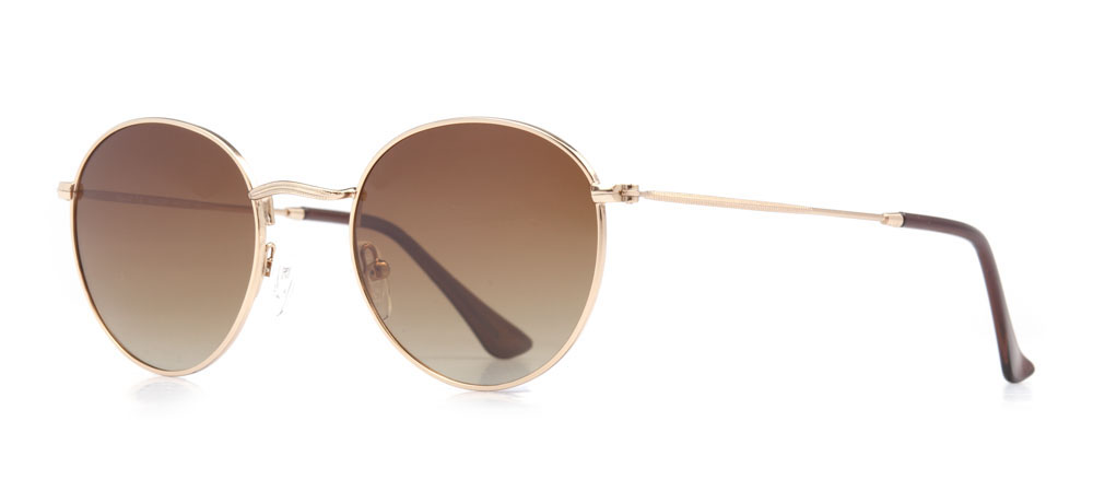 BENX SUNGLASSES Sunglasses Teenage Man,Woman,Unisex Round Full-Rimmed Metal Polarize BXGÜNŞ 8006.48-C.14